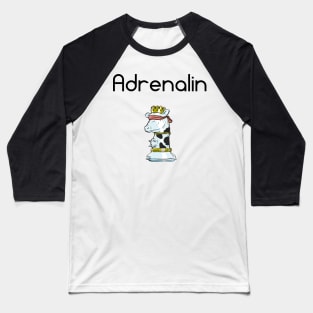 Adrenalin Chess Cow (light color) Baseball T-Shirt